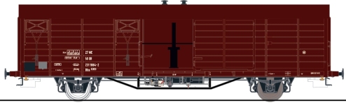 Exact-Train EX20740 - H0 - Mannschaftswagen mit Ofen ursprüngliche Ausführung Hbs [2311] der DR; Ep. IV